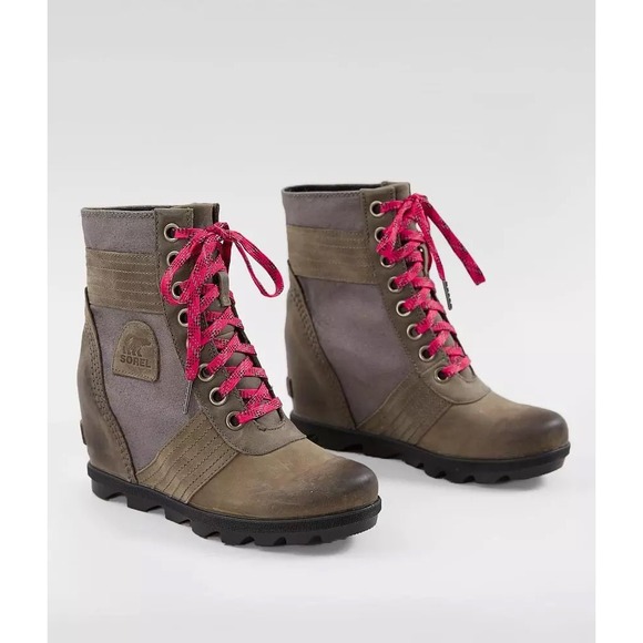 Sorel Lexie Wedge Waterpoof leather boot Size 8.5 - Picture 2 of 11